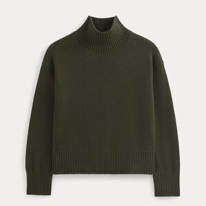Everlane Dark Green Turtleneck Sweater cashmere